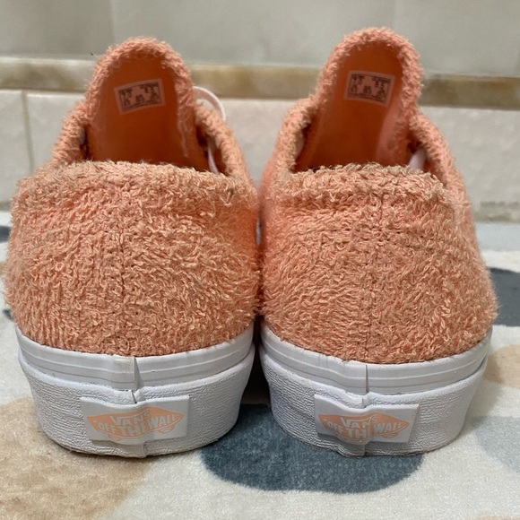 Women’s Rare, Authentic, Tropical Peach, Terry cloth Van’s. - Picture 3 of 5
